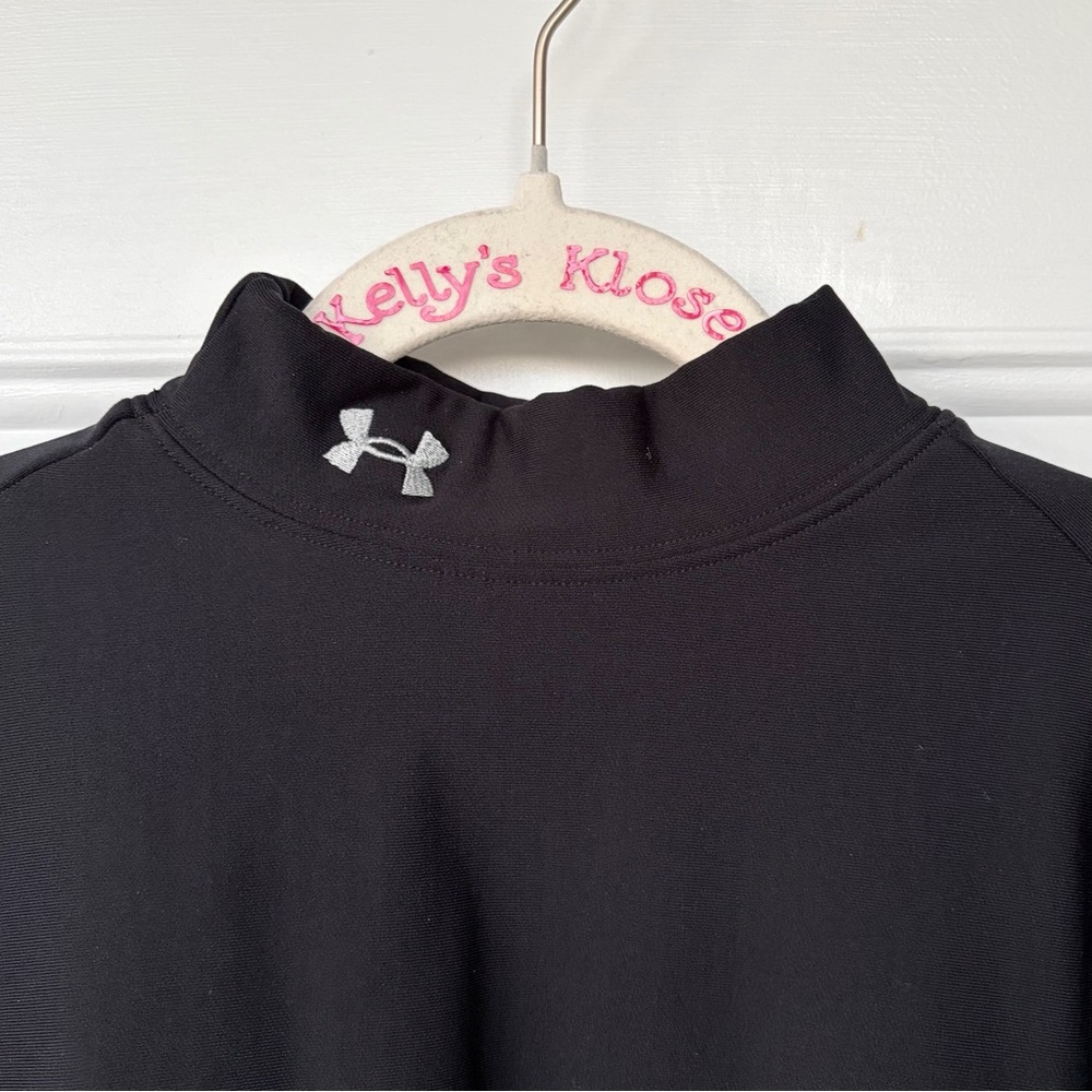 •Under Armour• Boys' ColdGear Mock Neck Shirt - Size Medium - Picture 3 of 7